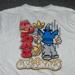 Rare Adidas Originals Hip Hop Rap Graphic Tee